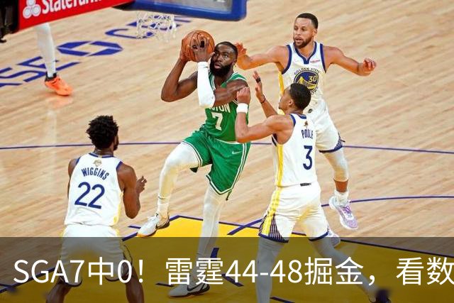 SGA7中0！雷霆44-48掘金，看数据：你就是头号罪人！